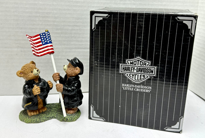 1997 Harley Davidson Little Cruisers Figurine "Free and Proud" Original Box G830 - TvMovieCards.com