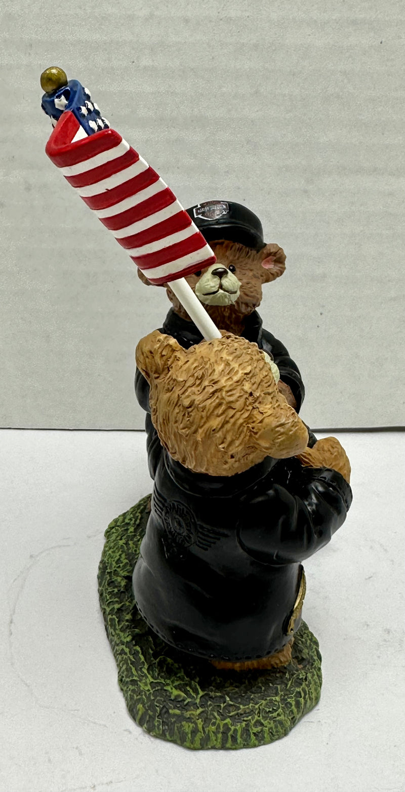 1997 Harley Davidson Little Cruisers Figurine "Free and Proud" Original Box G830 - TvMovieCards.com
