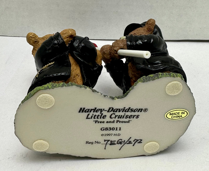 1997 Harley Davidson Little Cruisers Figurine "Free and Proud" Original Box G83011   - TvMovieCards.com