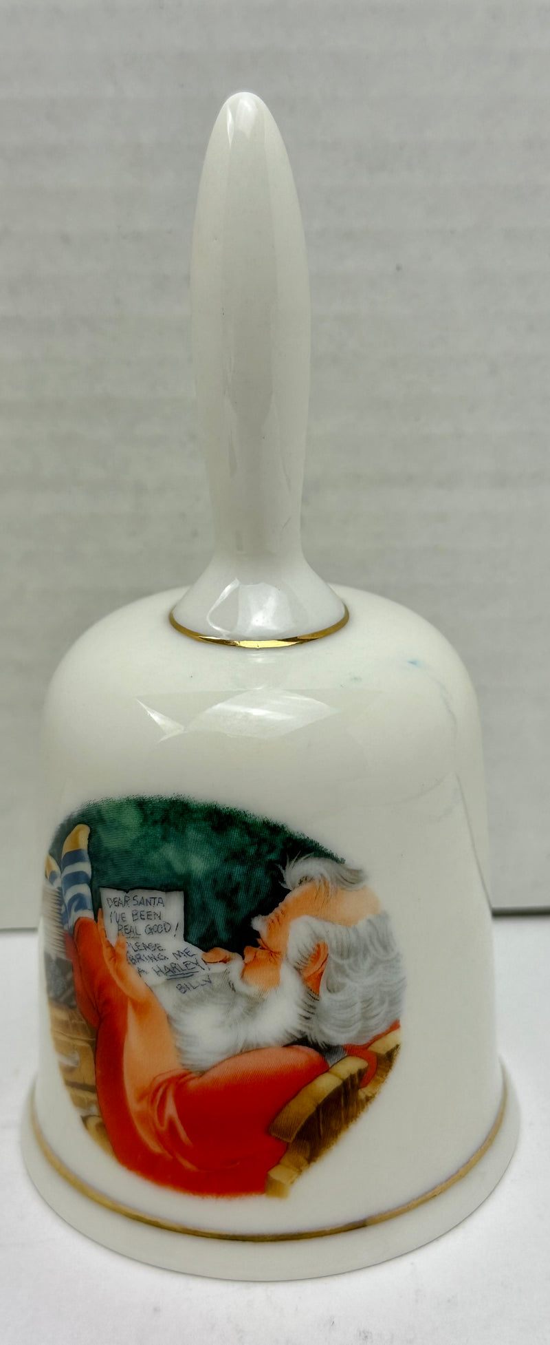 1993 Harley Davidson Christmas Holiday Bell "Checking It Twice" Original Box   - TvMovieCards.com