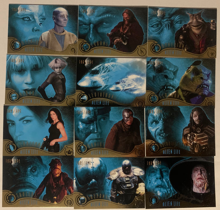 Farscape Season 2 Alien Life Chase Card Set 12 Cards AL1 - AL12