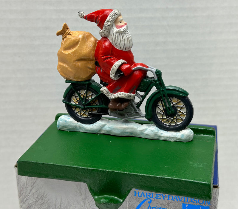 1993 Harley Davidson Christmas Holiday Stocking Holder "Kris Kringle" Original Box   - TvMovieCards.com