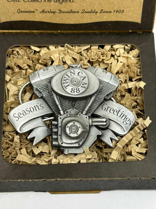 2000 Harley Davidson Pewter Christmas Ornament "Twin Cam 88" 99241-00Z   - TvMovieCards.com