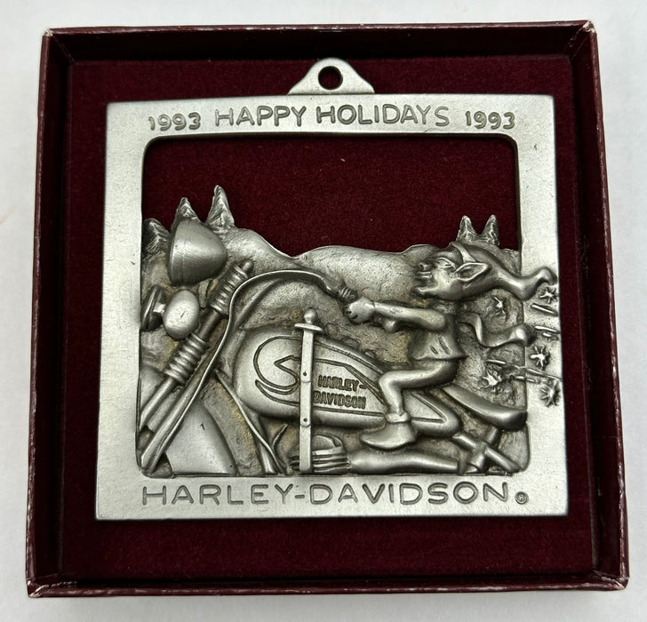 1993 Harley Davidson Pewter Christmas Ornament "Joy Ride" 99428-94z   - TvMovieCards.com