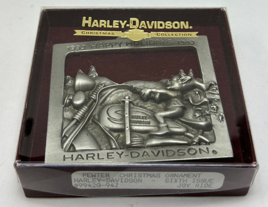1993 Harley Davidson Pewter Christmas Ornament "Joy Ride" 99428-94z   - TvMovieCards.com