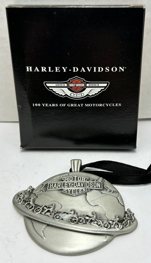 2003 Harley Davidson 100th Anniversary Pewter Christmas Ornament 97969-03V   - TvMovieCards.com