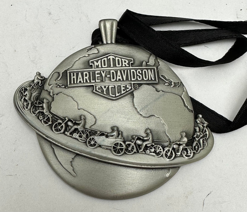 2003 Harley Davidson 100th Anniversary Pewter Christmas Ornament 97969-03V   - TvMovieCards.com