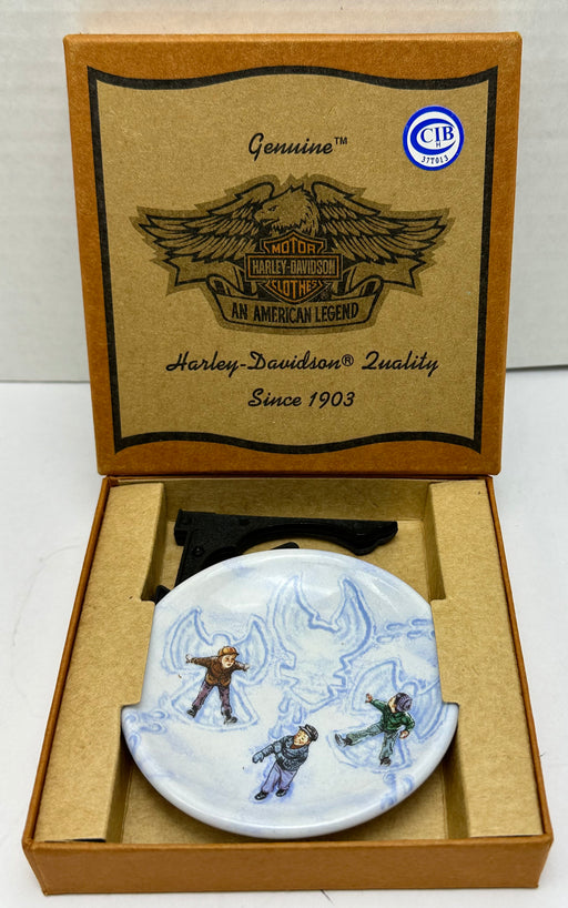 2000 Harley Davidson Christmas Ornament Mini Plate "Snow Angels" 97907-01z   - TvMovieCards.com