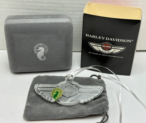 2003 Harley-Davidson 100th Anniversary Waterford Crystal Ornament 97968-03V   - TvMovieCards.com