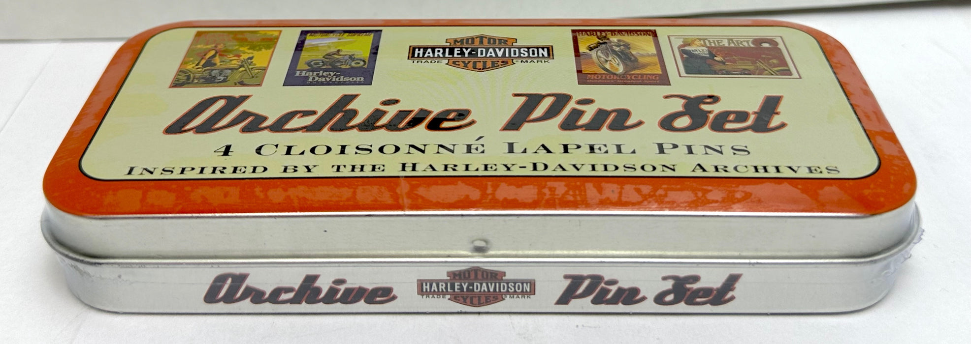 2004 Harley Davidson Archive Collector Pin Set - 4 Cloisonne Lapel Pins 99266-05   - TvMovieCards.com