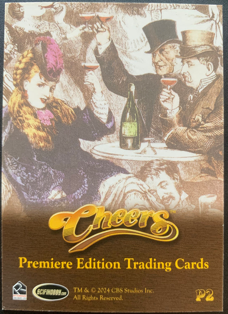 Cheers TV Show Seasons 1-4 Premiere Edition Trading Card Album with P2 Promo - TvMovieCards.com
