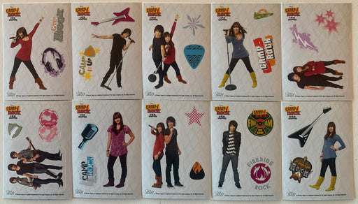 Camp Rock Sticker Chase Card Set 10 Sticker Cards F1 thru F10 Topps 2008 - TvMovieCards.com