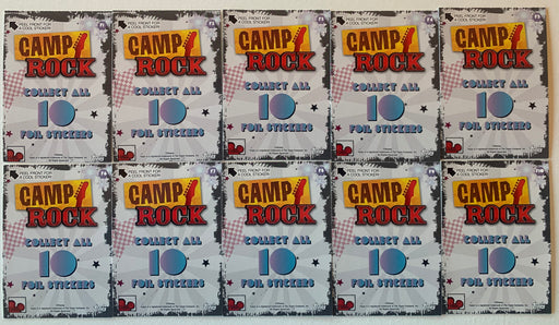 Camp Rock Mega Sticker Chase Card Set 10 Sticker Cards 1 thru 10 Topps 2008 - TvMovieCards.com