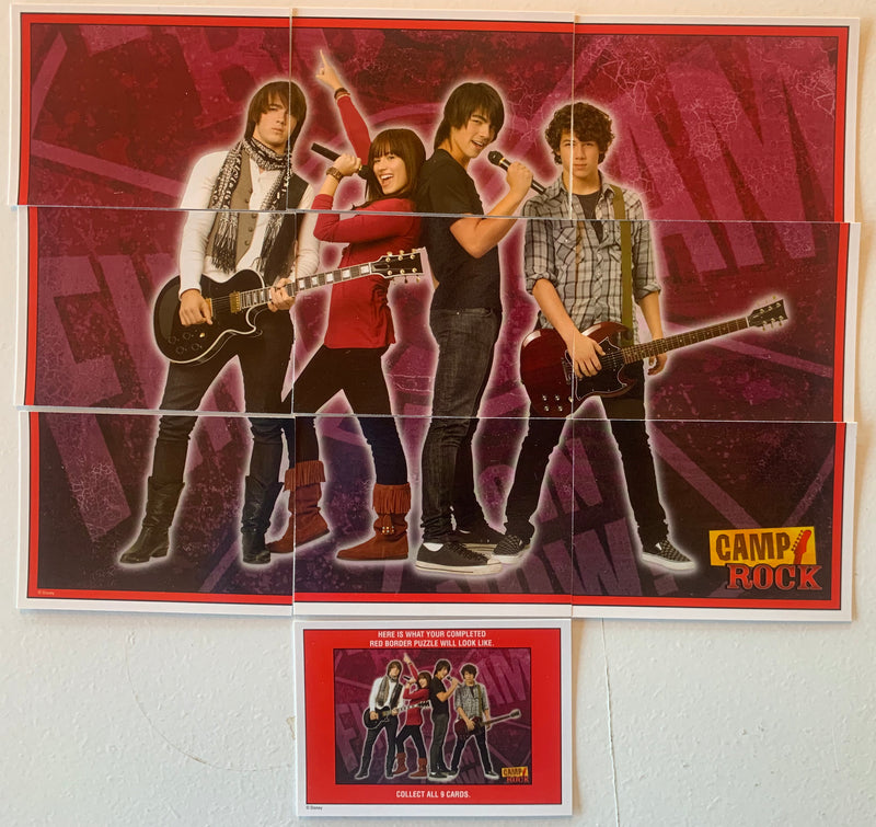 Camp Rock Sticker Chase Card Set 10 Sticker Cards F1 thru F10 Topps 2008 - TvMovieCards.com