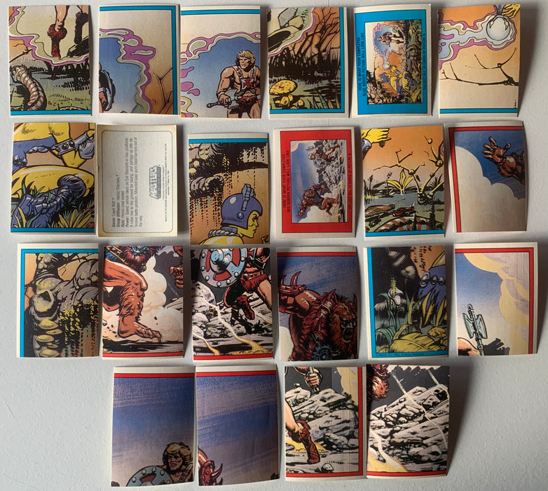 Masters of the Universe 1984 Vintage Trading Card Sticker Set 22 Sticker Cards - TvMovieCards.com