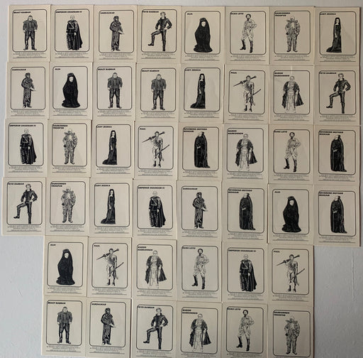Dune Movie Vintage Sticker Card Set 44 cards Fleer 1984 - TvMovieCards.com