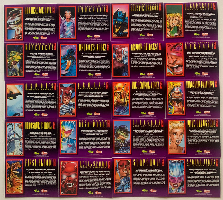 Deathwatch 2,000 Prism Chase Card Set BC1 thru BC20 Classic Games 1993 - TvMovieCards.com