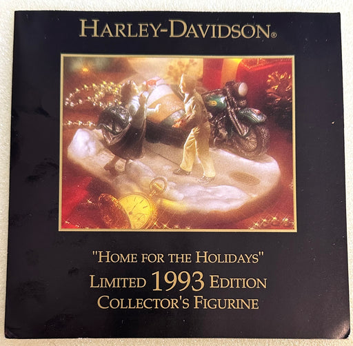 1992 Harley Davidson Motorcycle "Home for the Holidays" Holiday Figurine w/ Box   - TvMovieCards.com