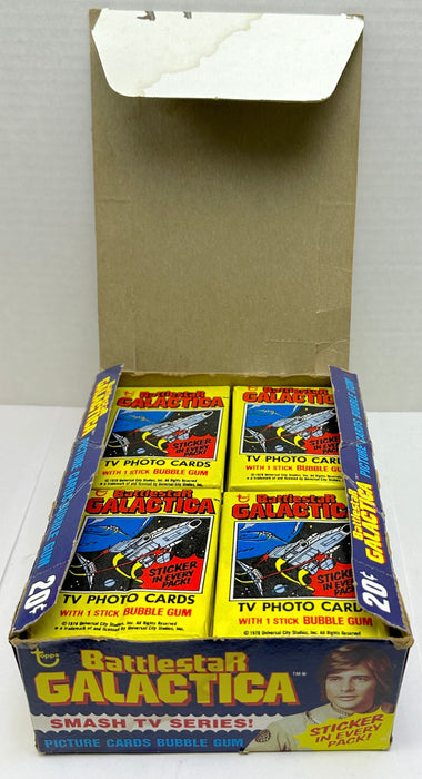 1978 Battlestar Galactica Vintage FULL 36 Pack Trading Card Box Topps   - TvMovieCards.com