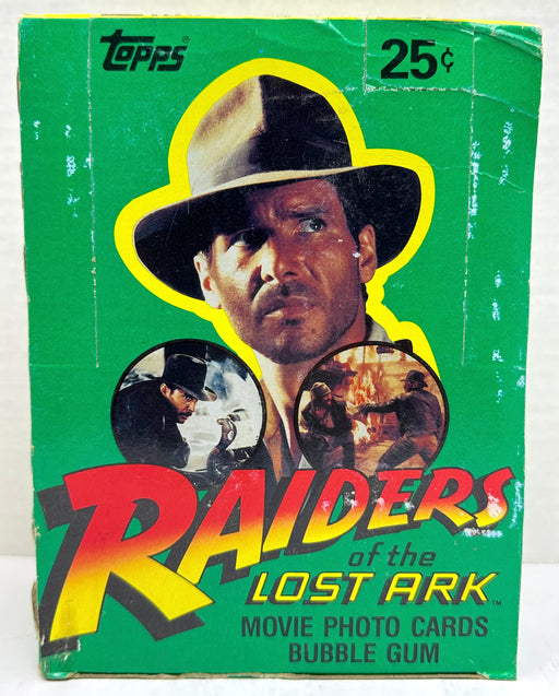 1981 Indiana Jones Raiders of the Lost Ark Vintage FULL 36 Pack Trading Card Box Topps   - TvMovieCards.com