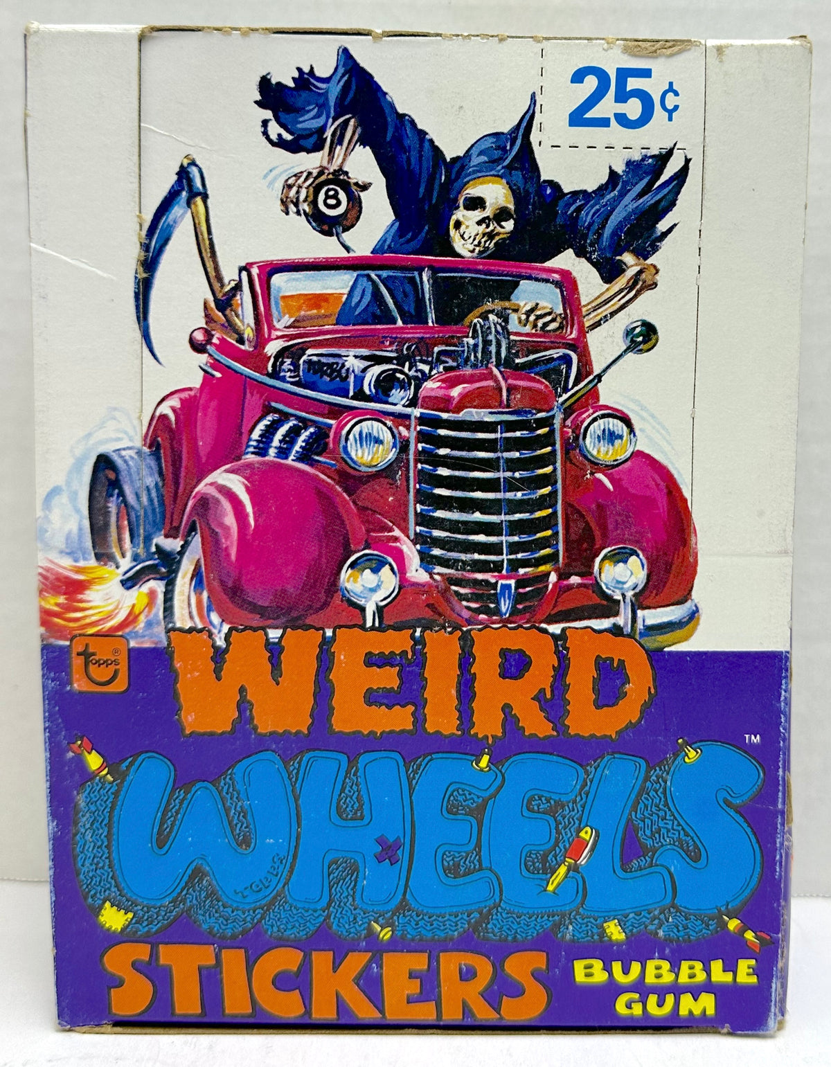 1980 Topps Weird Wheels Stickers Vintage FULL 36 Pack Trading Card Box —