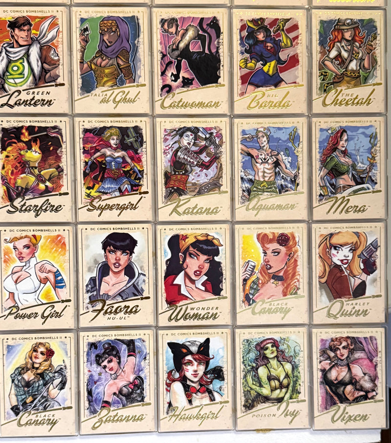 DC Comics Bombshells II Parallel Gold Foil Base Trading Card Set 64 Cards 2018 - TvMovieCards.com