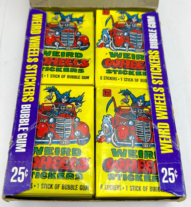 1980 Topps Weird Wheels Stickers Vintage FULL 36 Pack Trading Card Box   - TvMovieCards.com