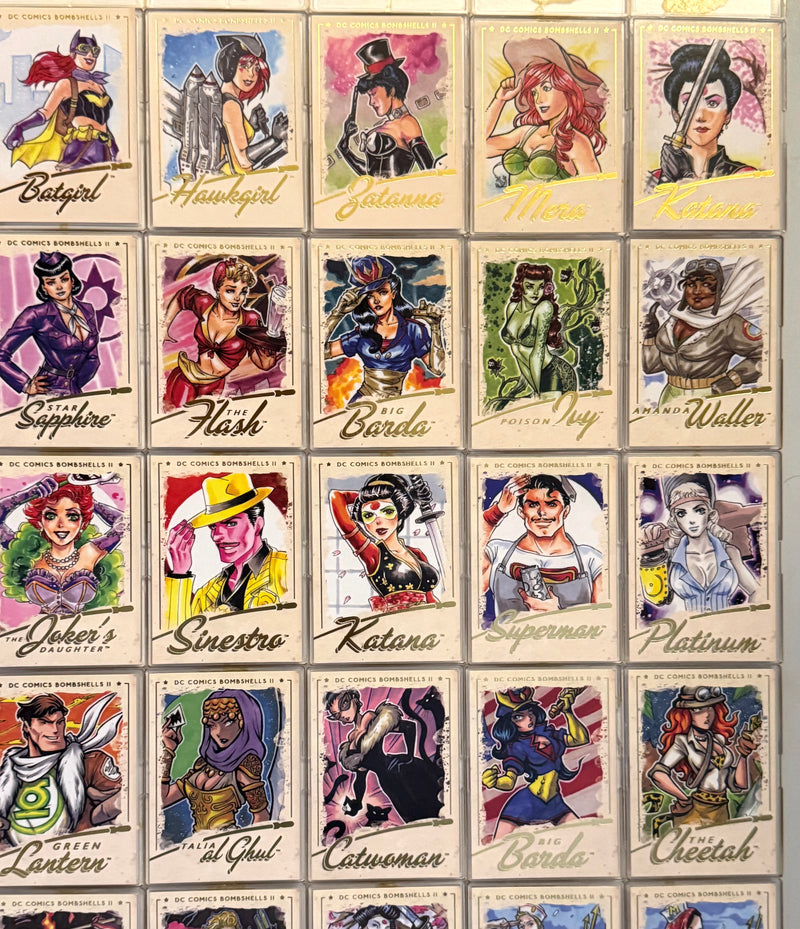 DC Comics Bombshells II Parallel Gold Foil Base Trading Card Set 64 Cards 2018 - TvMovieCards.com