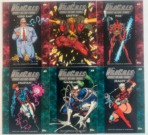 WildC.A.T.s Prismatic Chase Card Set 6 cards Topps 1993 - TvMovieCards.com