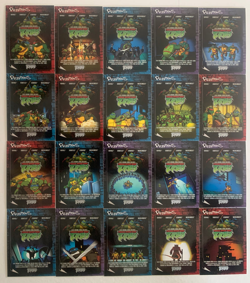 Teenage Mutant Ninja Turtles Series 1 Preview Chase Card Set 20 Cards TMNT Fleer - TvMovieCards.com
