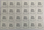 Lord of the Rings The Two Towers Sticker Card Set 24 Stickers Artbox 2002 - TvMovieCards.com