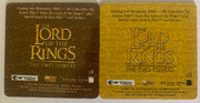 Lord of the Rings The Two Towers Action Flipz Box Chase Card Set 2 Cards Ci1 + C - TvMovieCards.com