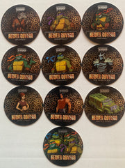 Teenage Mutant Ninja Turtles Series 1 Sewer Covers Chase Card set 10 TMNT Fleer - TvMovieCards.com