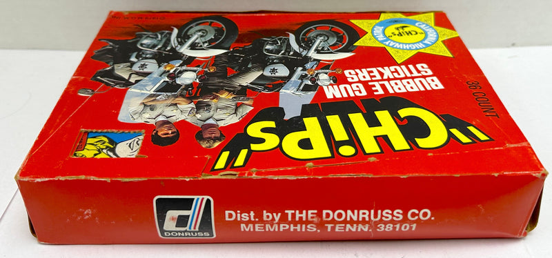 1979 Chips TV Show Vintage FULL 36 Pack Sticker Trading Card Wax Box Donruss   - TvMovieCards.com