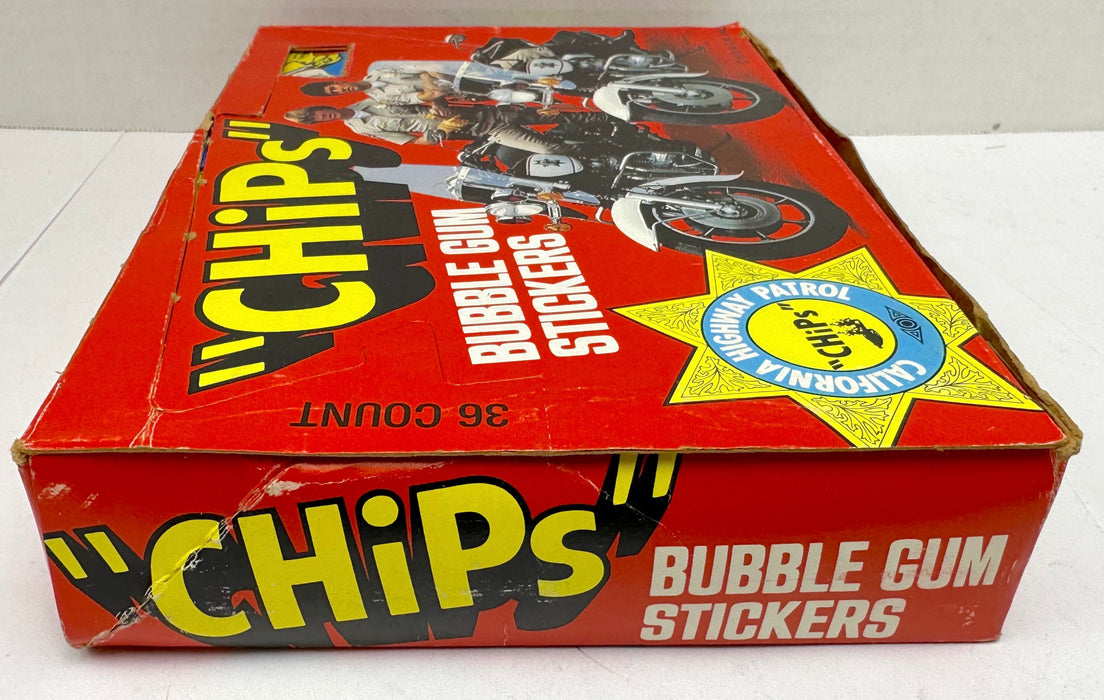 1979 Chips TV Show Vintage FULL 36 Pack Sticker Trading Card Wax Box Donruss   - TvMovieCards.com