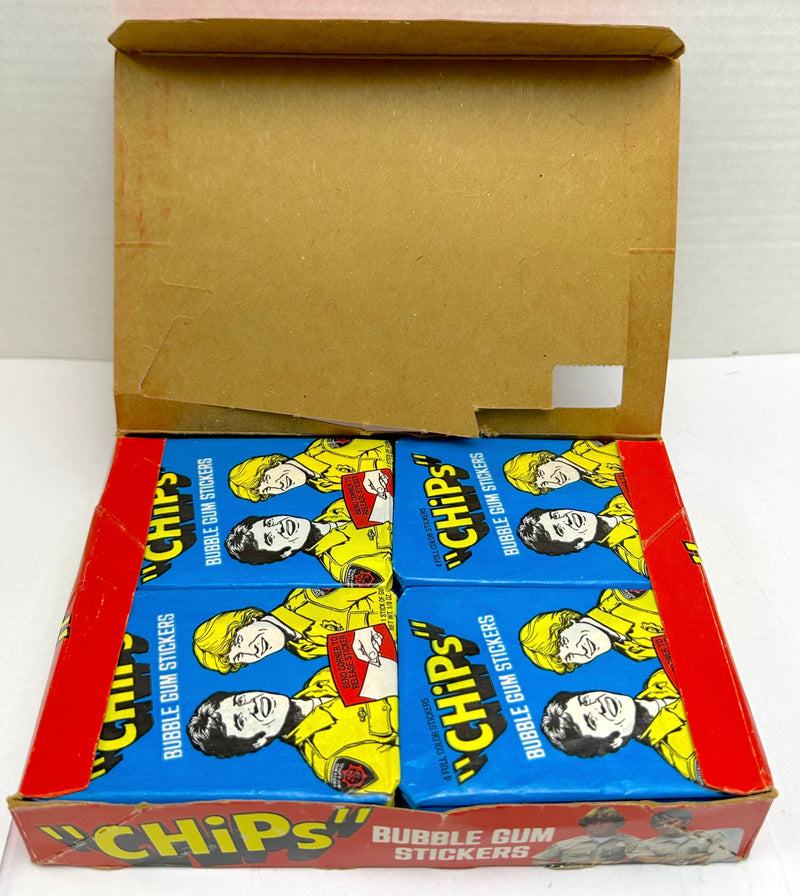 1979 Chips TV Show Vintage FULL 36 Pack Sticker Trading Card Wax Box Donruss   - TvMovieCards.com