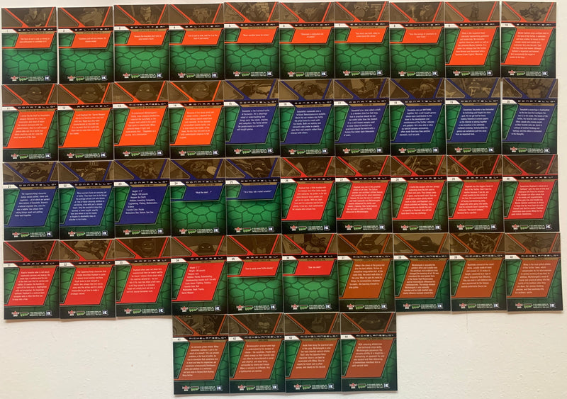 Teenage Mutant Ninja Turtles Series 1 Gold Parallel Card Set 84 Cards TMNT Fleer - TvMovieCards.com