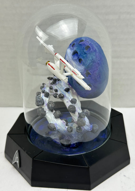 Franklin Mint Star Trek Miniature Sculpture “USS Enterprise NCC-1701” Glass Dome   - TvMovieCards.com