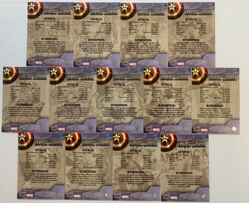 Captain America The First Avenger Movie Comic Covers Chase Card Set C1-C13 UD 20 - TvMovieCards.com