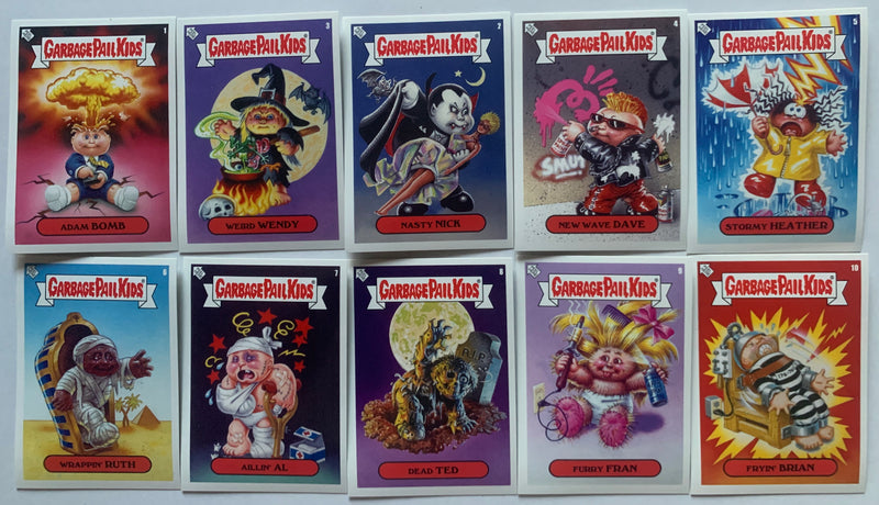 NYCC 2022 Topps GARBAGE PAIL KIDS GPK Fortune Teller Sticker Set (10) Adam Bomb - TvMovieCards.com
