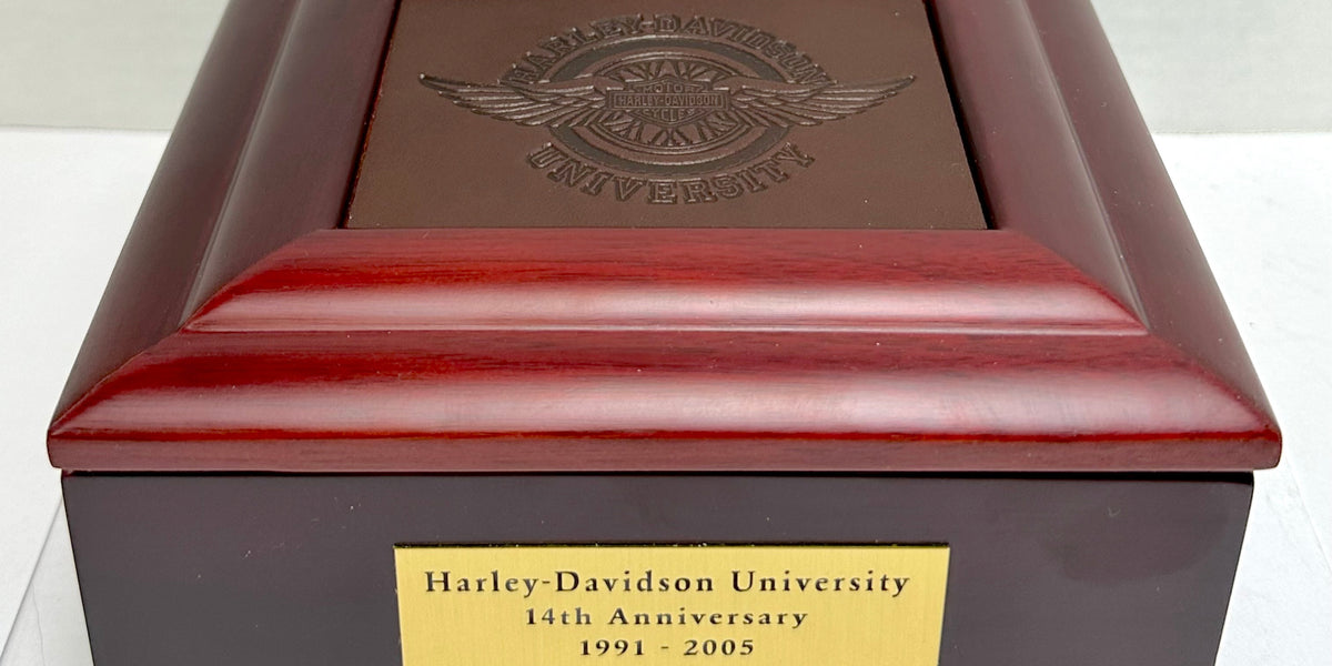 2005 Harley Davidson University 14th Anniversary Wooden Storage