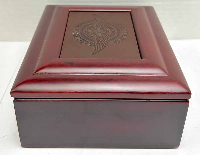 2005 Harley Davidson University 14th Anniversary Wooden Storage Desk Box   - TvMovieCards.com