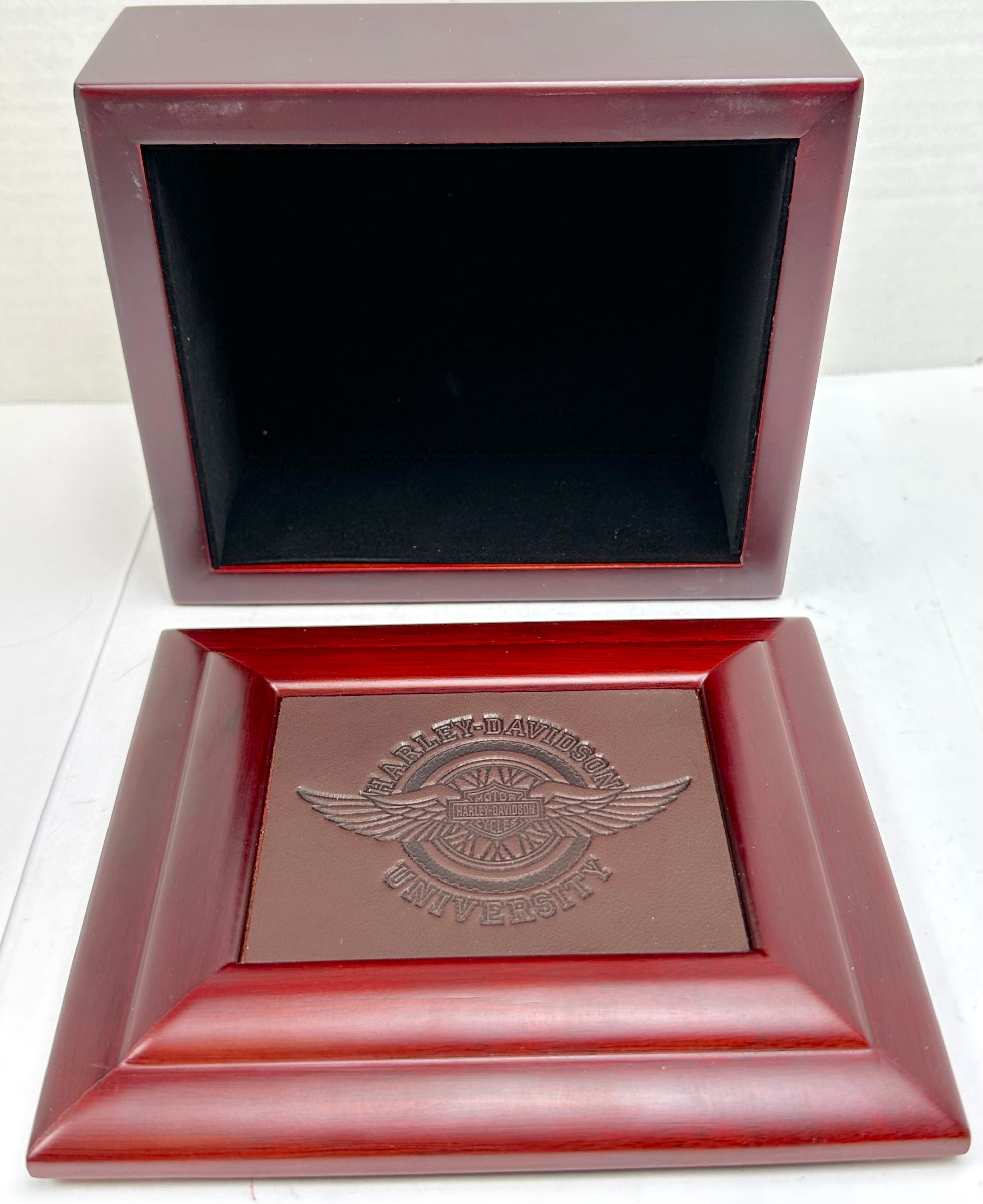 2005 Harley Davidson University 14th Anniversary Wooden Storage