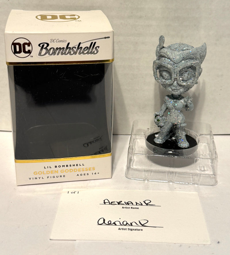 2019 DC Comics Bombshells 1/1 Catwoman Handed Painted Golden Goddess Vinyl Figur - TvMovieCards.com