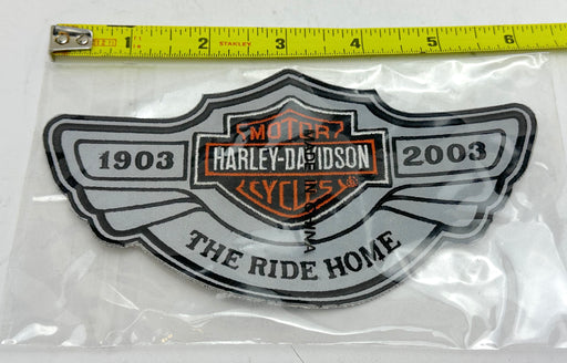 Harley Davidson Motorcycles 100th Anniversary 6" Jacket / Vest Patch   - TvMovieCards.com