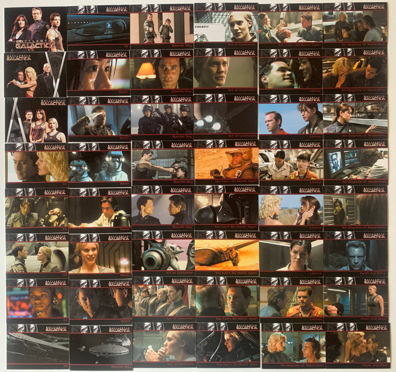 Battlestar Galactica Season One Base Trading Card Set 81 Cards 2006 - TvMovieCards.com