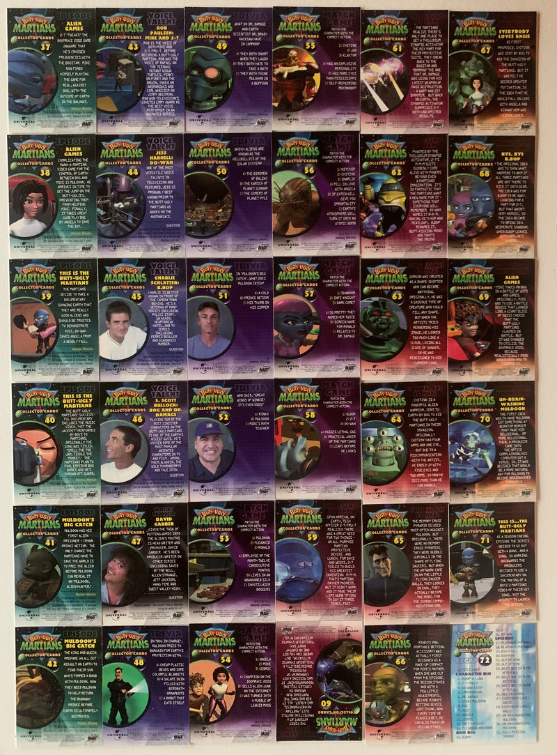 Butt-Ugly Martians Base Trading Card Set 72 Cards Comic Images 2002 - TvMovieCards.com
