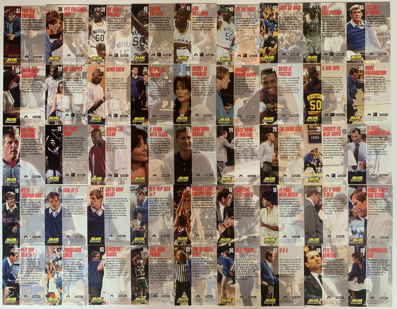 Blue Chips Movie Base Trading Card Set 90 Cards Skybox 1994 - TvMovieCards.com