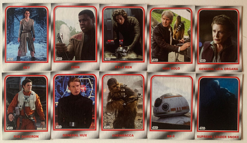 Star Wars Journey to the Last Jedi Your Destiny Chase Card Set 10 Cards Topps 20 - TvMovieCards.com