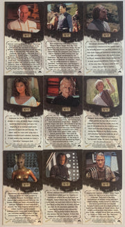 Star Trek Insurrection Wardrobe Chase Card Set W-1 - W-9 Skybox 1998 - TvMovieCards.com